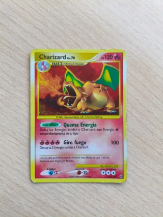 Carta Pokémon Charizard Niv. 76