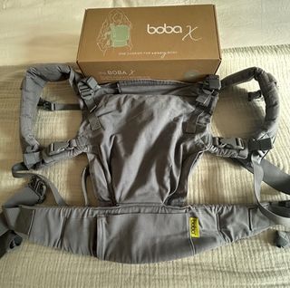 Mochila Portabebés Boba X Evolutiva Gris