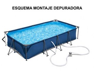 PISCINA DESMONTABLE CON DEPURADORA Y MANTA TÈRMICA