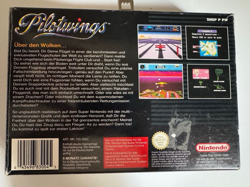 Pilotwings SNES Completo PAL-NOE afbeelding 2