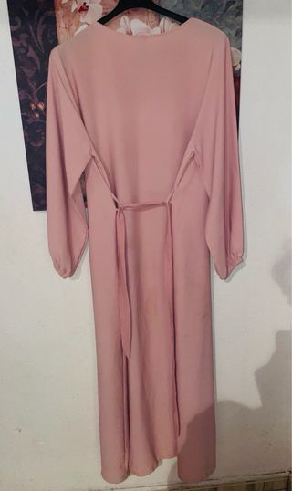 Vestido rosa con pedrería