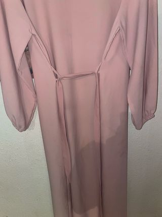 Vestido rosa con pedrería