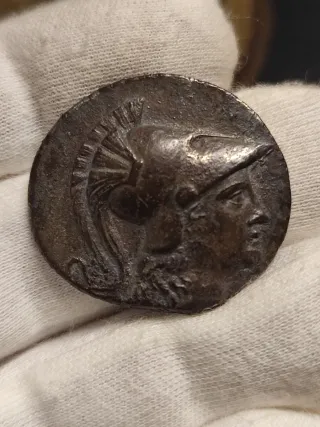 Tetradracma Antigua Moneda Griega