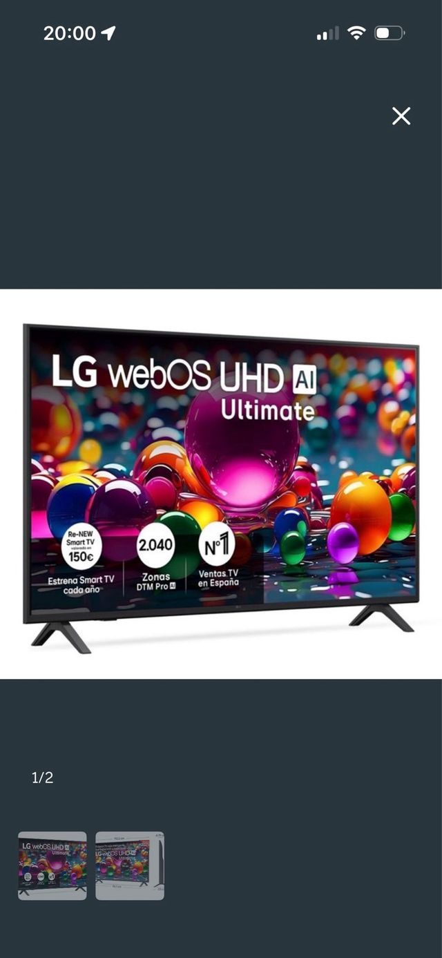 Televisión LG UHD webOS AI Ultimate