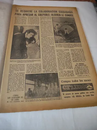 Periódico El Caso 08/04/1972 Zarpazos de un Lobo