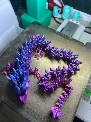 Dragão articulado tricolor 48 cm