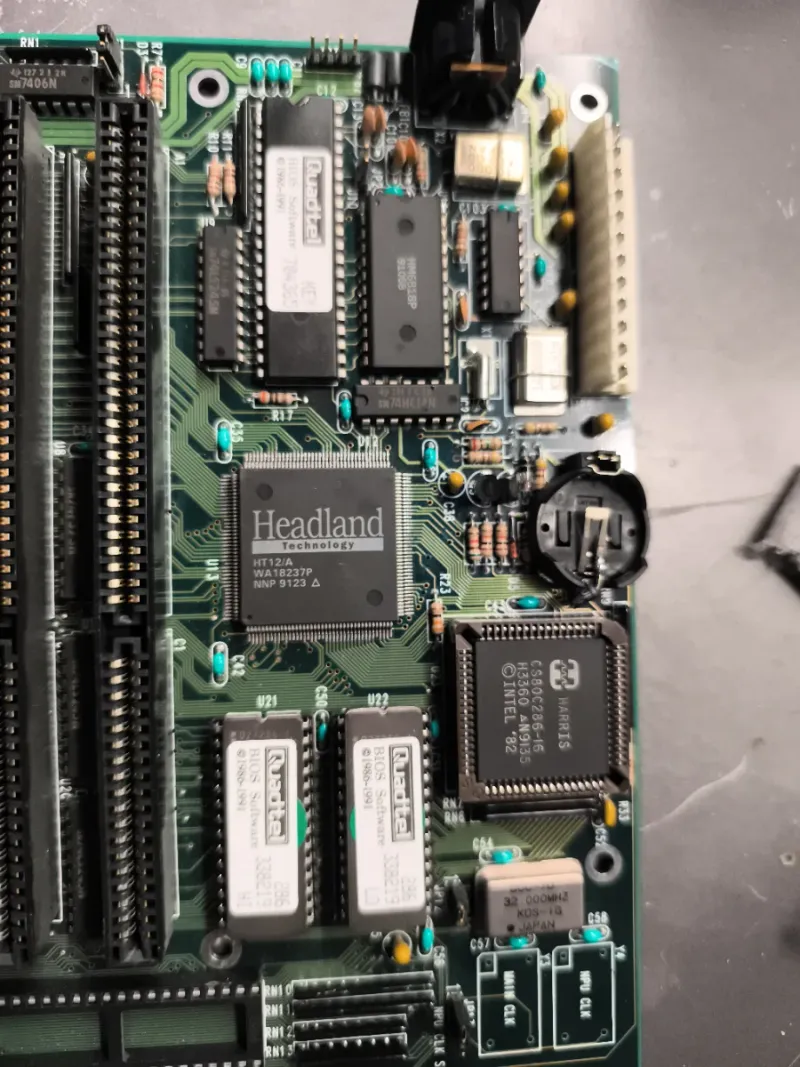 Placa base Harris 286 chip headland afbeelding 3