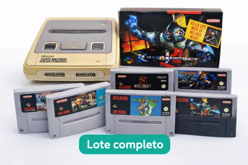 Lote Super Nintendo SNES PAL + Killer Instinct