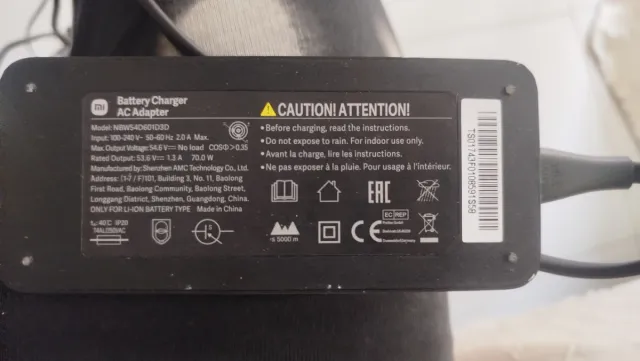 Cargador para patín eléctrico Xiaomi 4 pro 2gen