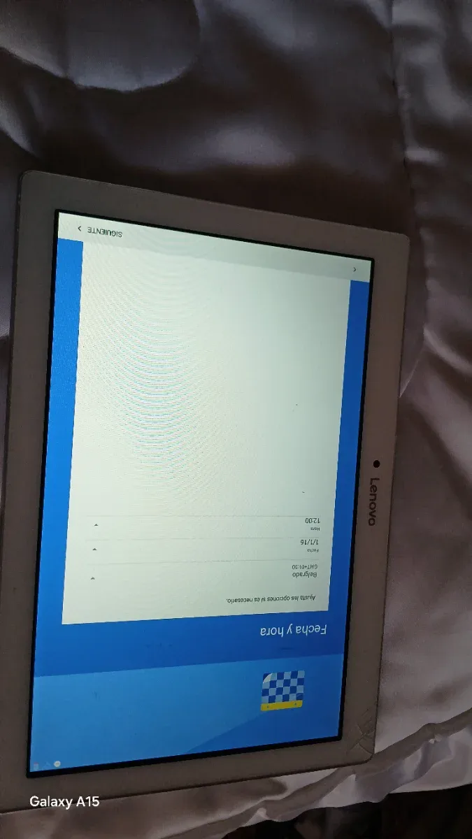 Tablet Lenovo  Blanca