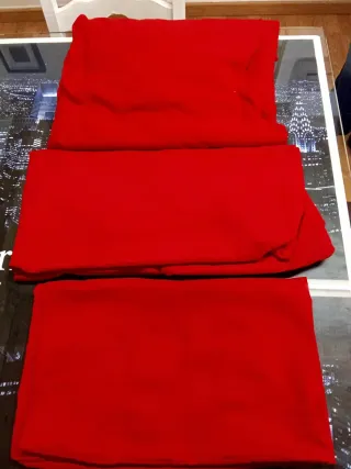 Lenzuola letto singolo blu e lenzuolo singolo ross