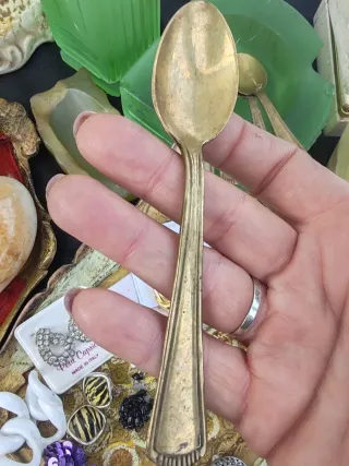 Set 6 cucchiaini vintage dorati