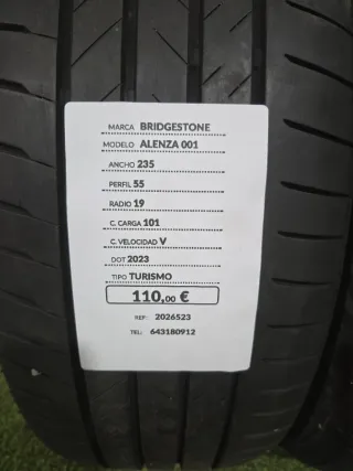 235 55 19 101V BRIDGESTONE ALENZA 001