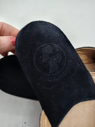 Pantofole donna pelle blu n.37