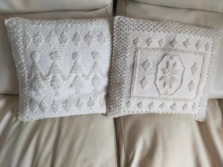 Coppia Cuscini Decorativi panna