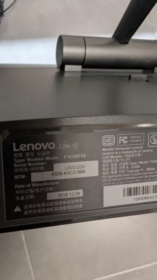 Monitor Lenovo L24i-10 23.8 IPS Full HD