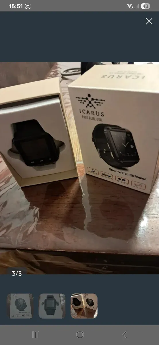 Smartwatch Icarus Richmond Negro