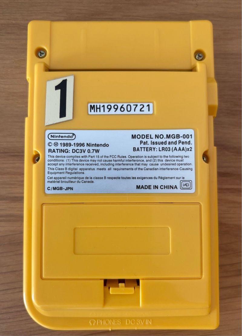 Game Boy Pocket Amarilla Carcasa y Pantalla IPS afbeelding 3
