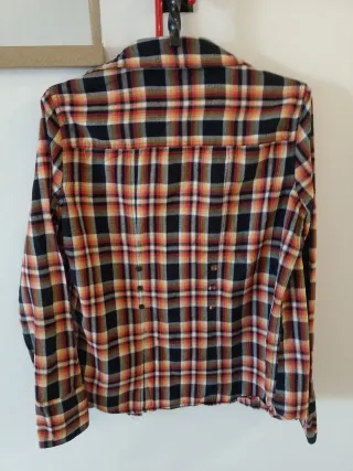 Camisa Roxy manga larga cuadros