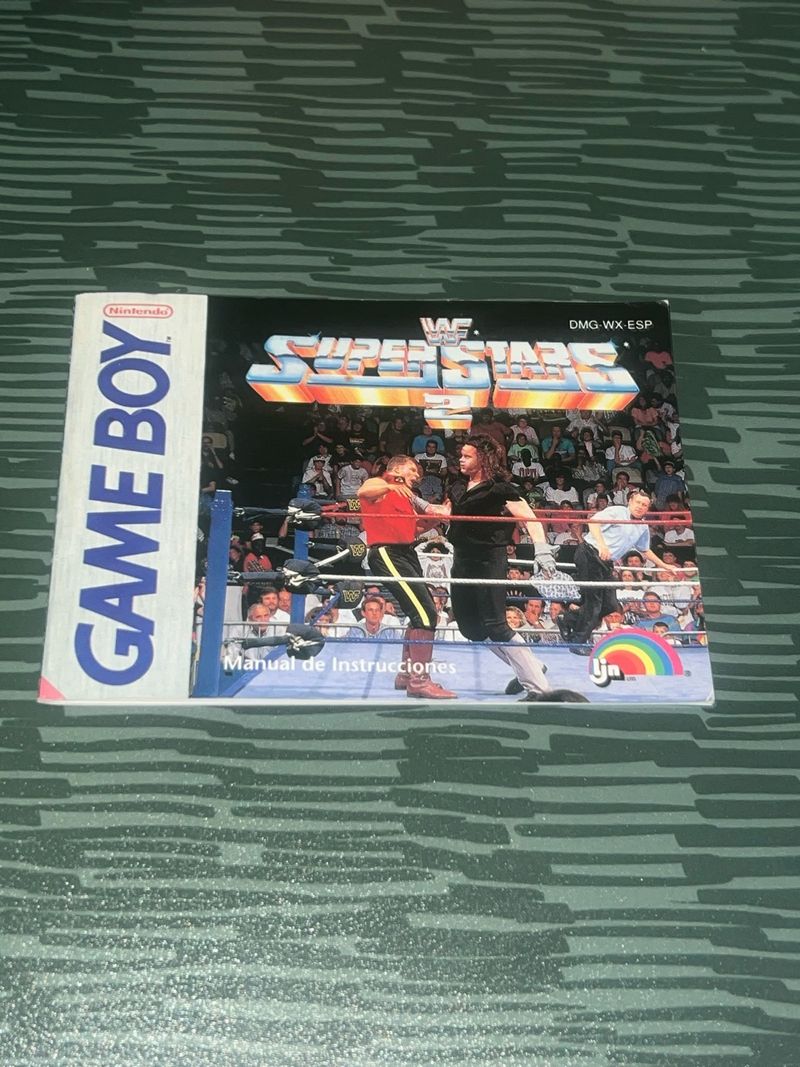 Manual WWF Superstars 2 Game Boy Nintendo Original