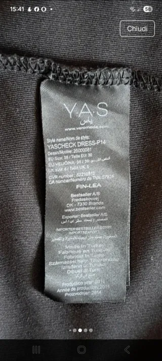 Tubino nero con dettagli in pizzo