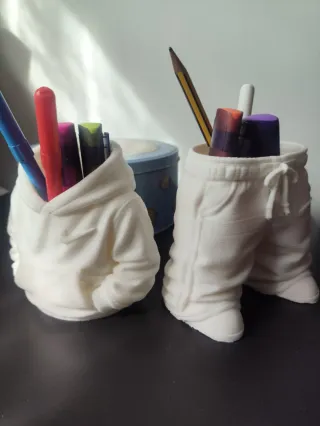 2 Botes Sudadera y Pantalón Blanco