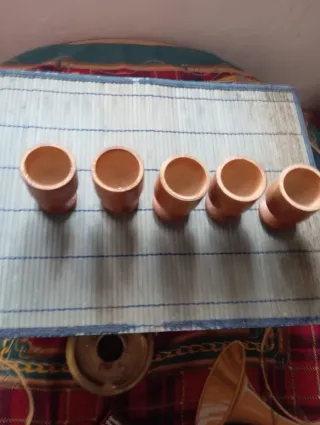 Vasos hueveros de cerámica