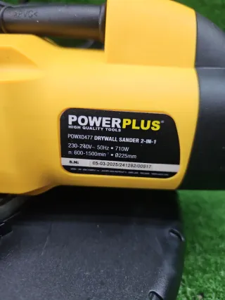 PowerPlus POWX0477 Lijadora Paredes + Accesorios
