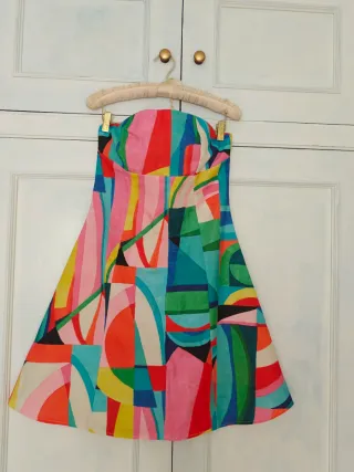 Vestido strapless RemembeR? Art Decó Geométrico. M