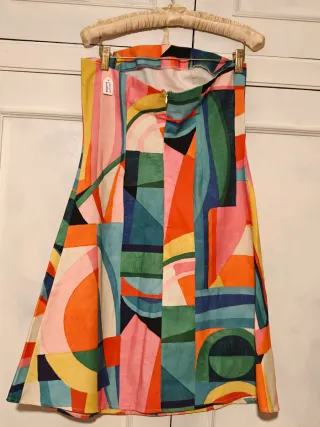 Vestido strapless RemembeR? Art Decó Geométrico. M