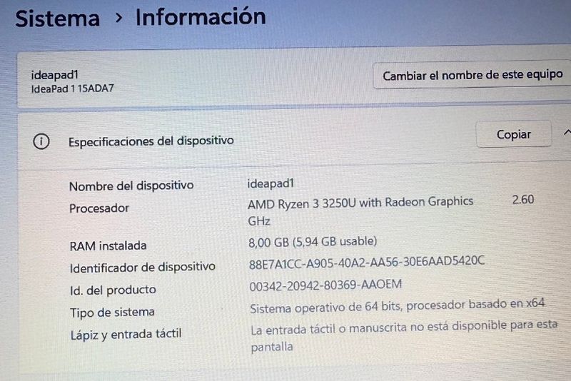 LENOVO IdeaPad 1 Gris afbeelding 5