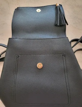 Zaino donna nero con nappina