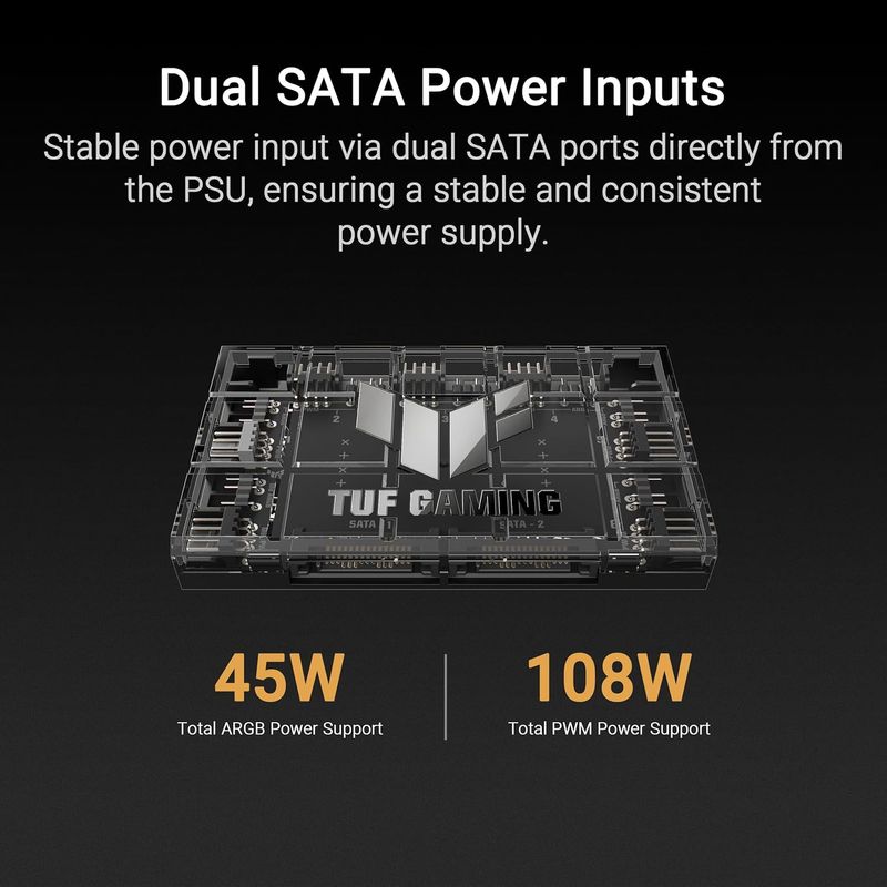 ASUS TUF Gaming Hub PWM ARGB 6 ventiladores afbeelding 3
