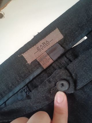 Pantalón de traje Zara gris mujer