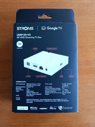 Strong Leap S3+V2 Google TV 4K Nuevo. Android 14
