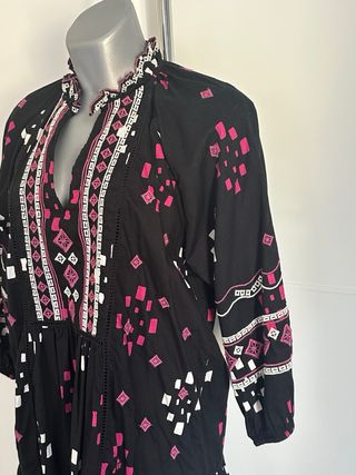 Vestido Sfera negro de manga larga