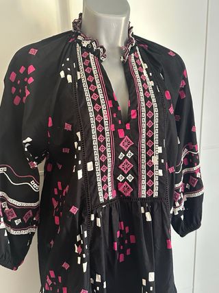 Vestido Sfera negro de manga larga