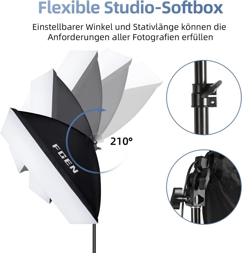 FGEN Softbox Iluminación Kit afbeelding 3
