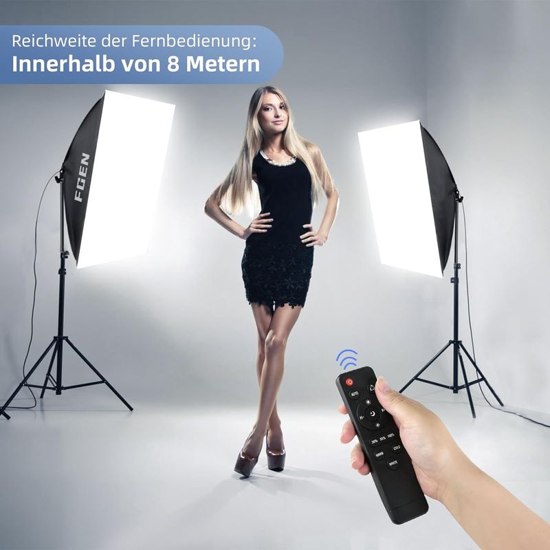 FGEN Softbox Iluminación Kit afbeelding 7