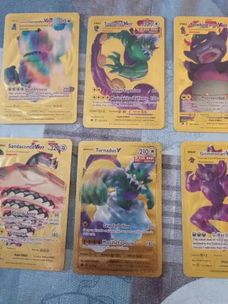 Cartas Pokémon Doradas V/VMAX