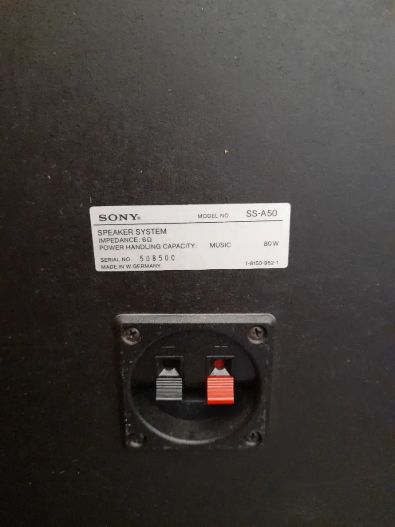 Altavoces  de suelo Sony  SS -A50 afbeelding 8