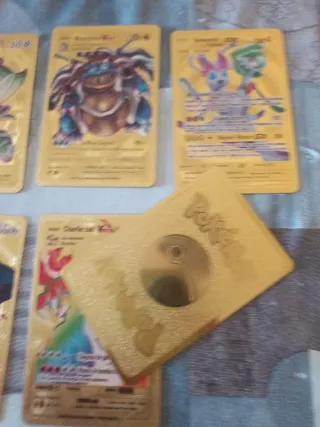 Cartas Pokémon Doradas V y GX