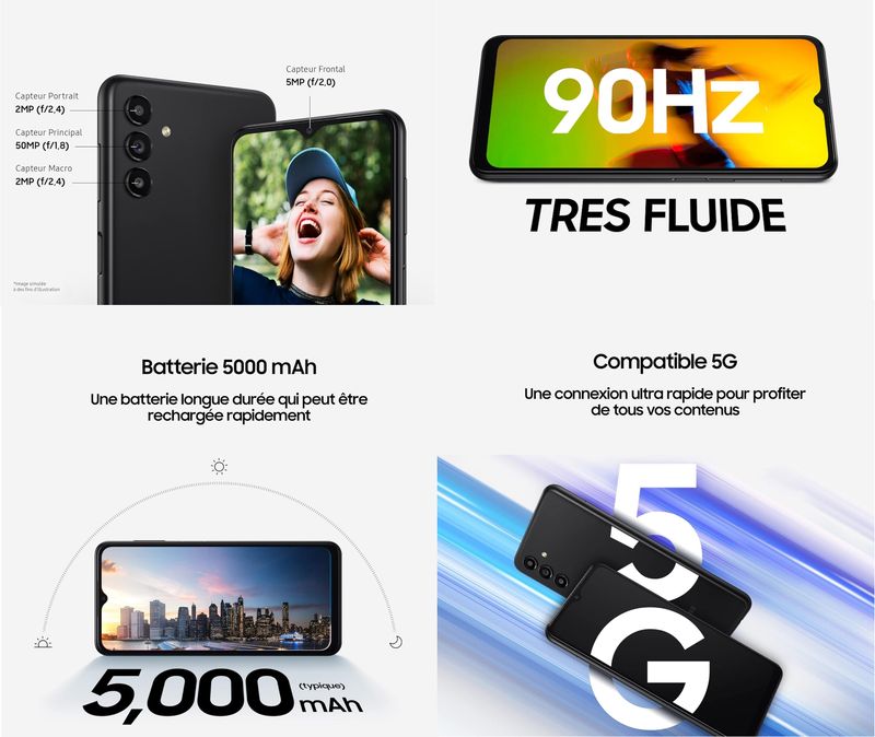 Samsung Galaxy A13 5G Negro - Nuevo afbeelding 2