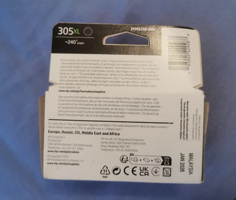 HP 305XL Negro (PRECINTADO) afbeelding 2