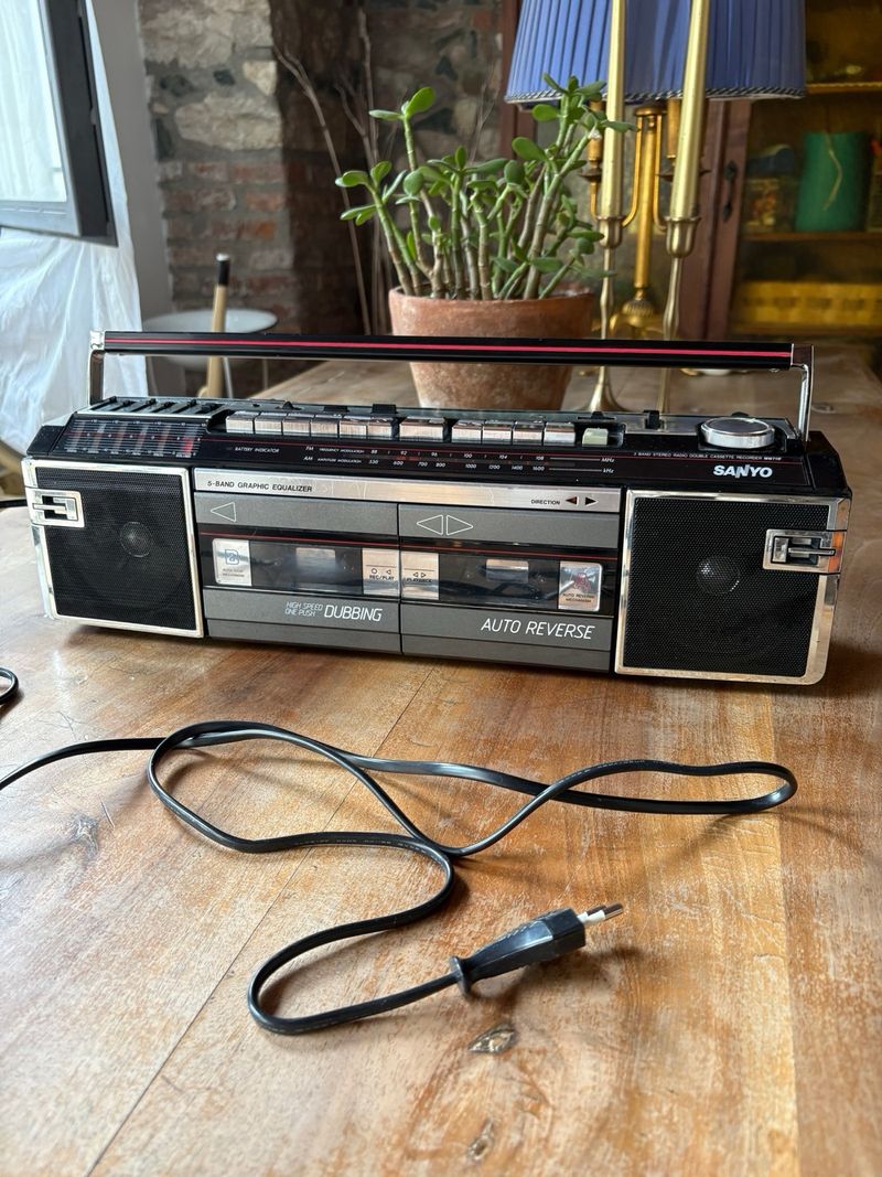 Boombox Vintage Sanyo MW 711 F Cassette afbeelding 7
