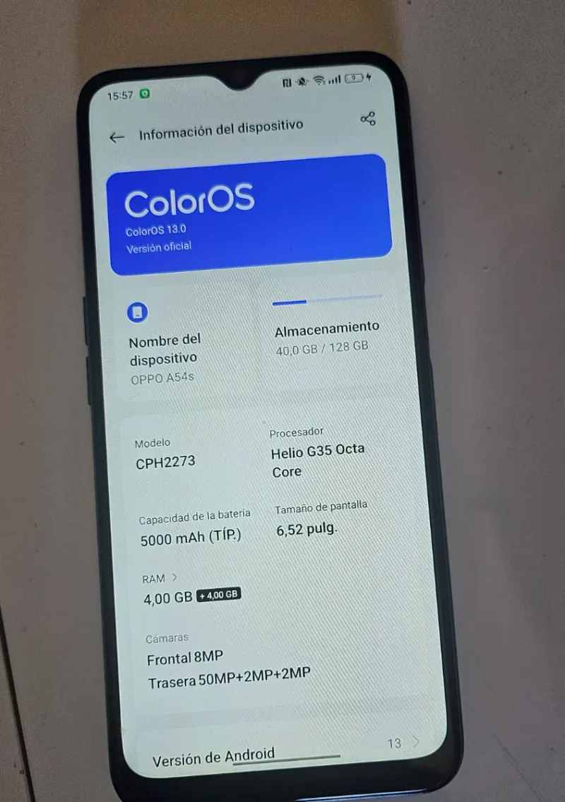 Oppo A54s Negro 128GB afbeelding 2