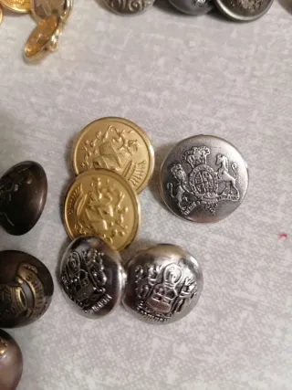 Lote Botones Militares Antiguos