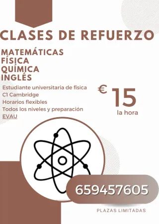 Clases física y matemáticas (Toledo capital)