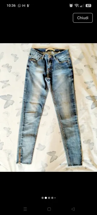 Pantaloni Jeans Donna Blu