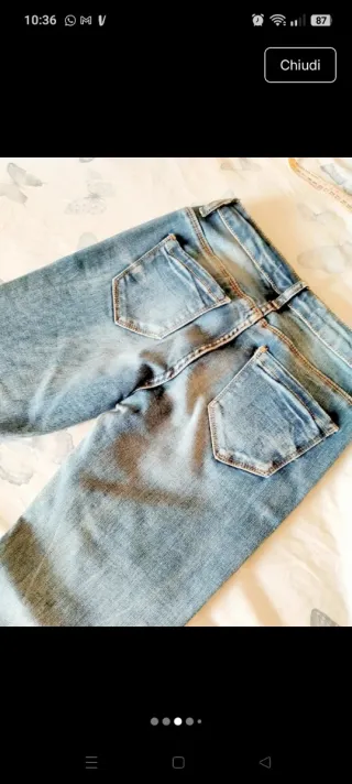 Pantaloni Jeans Donna Blu